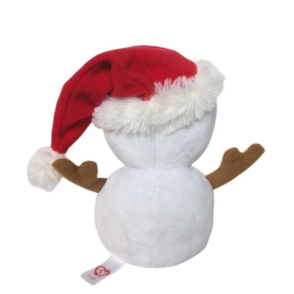 Ty Beanie Boo Scoop Snowman Christmas Plush Winter Stuffed Animal 2016 6.5" - Picture 3 of 6
